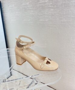 Replica Dior Aime Ballet Pump Nude Patent Calfskin KCB805 2