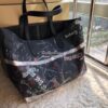 Replica Burberry The Medium Reversible Doodle Tote Black check 11