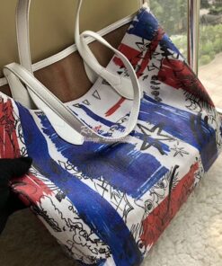 Replica Burberry The Medium Reversible Doodle Tote White 2