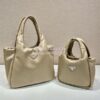 Replica Prada Medium padded Prada Soft green nappa leather bag 1BG413 11