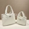 Replica Prada Medium padded Prada Soft yellow nappa leather bag 1BG413 12