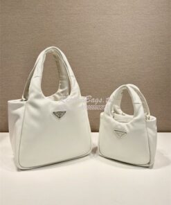 Replica Prada Medium padded Prada Soft white nappa leather bag 1BG413