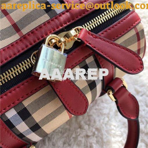 Replica Burberry The Small Alchester In Horseferry bowling bag 11