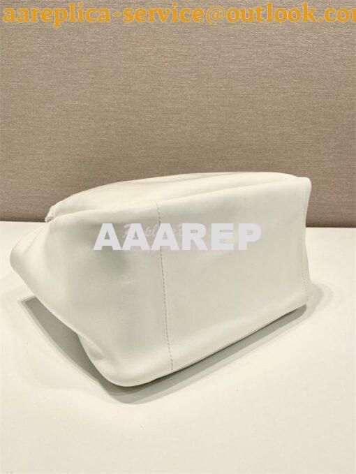 Replica Prada Medium padded Prada Soft white nappa leather bag 1BG413 8