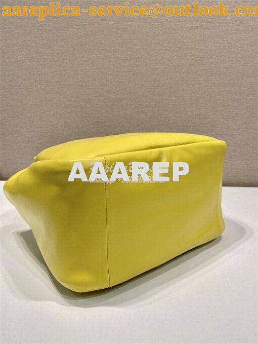 Replica Prada Medium padded Prada Soft yellow nappa leather bag 1BG413 7