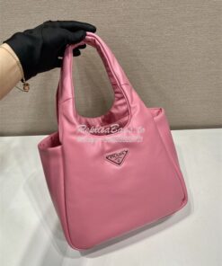 Replica Prada Small padded Prada Soft pink nappa-leather bag 1BA359 2