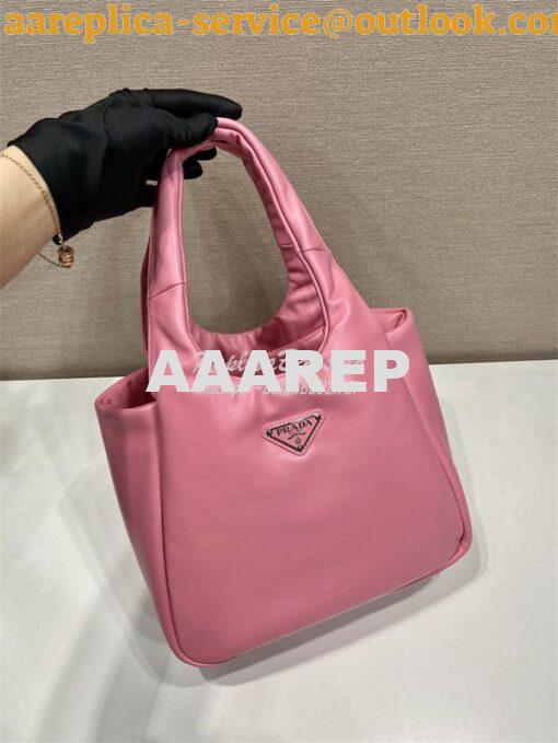 Replica Prada Small padded Prada Soft pink nappa-leather bag 1BA359 2