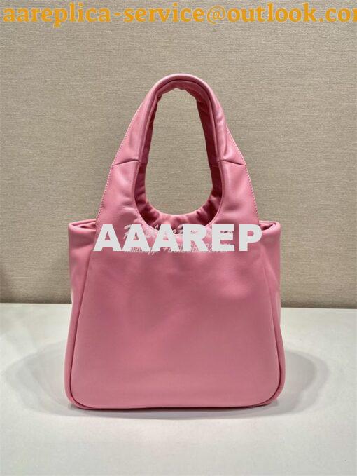 Replica Prada Small padded Prada Soft pink nappa-leather bag 1BA359 4