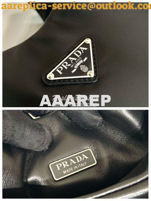 Replica Prada Medium padded Prada Soft black nappa leather bag 1BG413 10