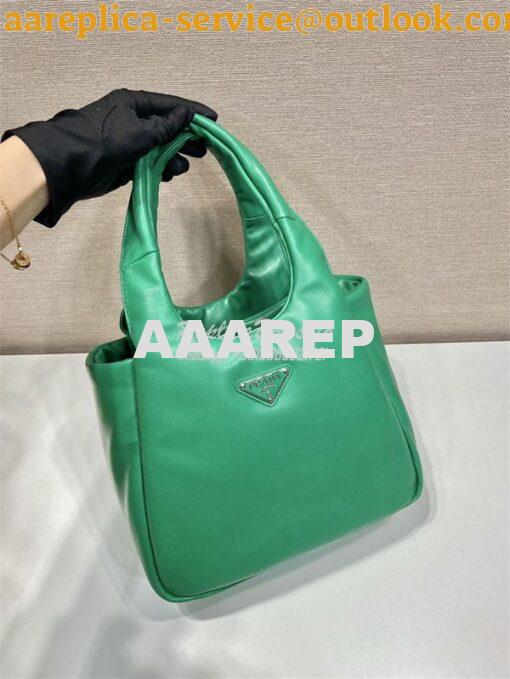 Replica Prada Small padded Prada Soft green nappa-leather bag 1BA359 2