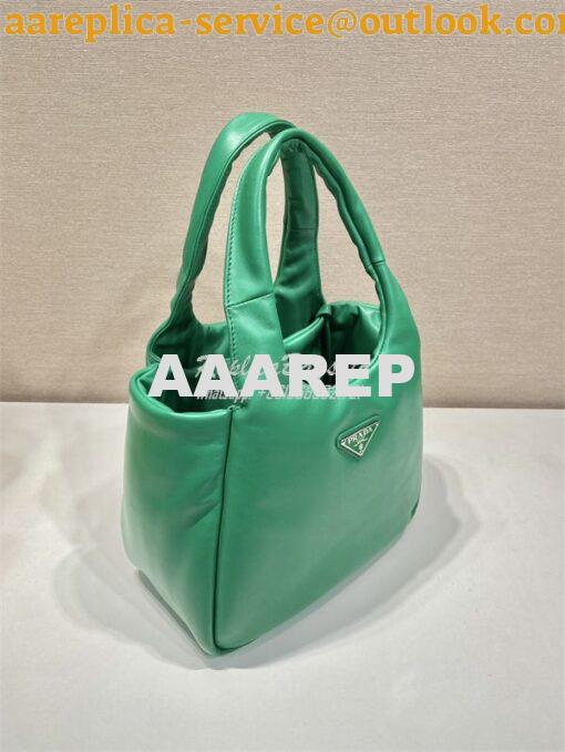 Replica Prada Small padded Prada Soft green nappa-leather bag 1BA359 3