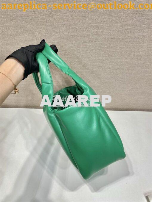 Replica Prada Small padded Prada Soft green nappa-leather bag 1BA359 5