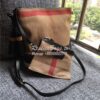 Replica Burberry Small Leather and House Check Crossbody Bag Grey 11