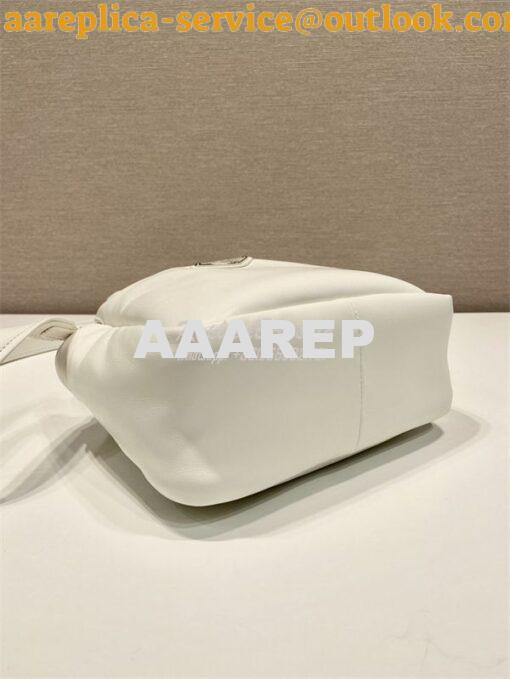 Replica Prada Small padded Prada Soft white nappa-leather bag 1BA359 6