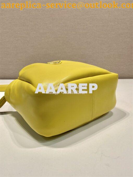 Replica Prada Small padded Prada Soft yellow nappa-leather bag 1BA359 6