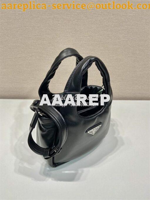 Replica Prada Small padded Prada Soft black nappa-leather bag 1BA359 3