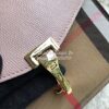 Replica Burberry Small Leather and House Check Crossbody Bag Black 10