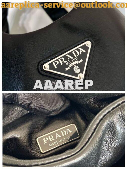 Replica Prada Small padded Prada Soft black nappa-leather bag 1BA359 9