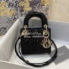 Replica Micro Lady Dior Bag Cornflower Blue Patent Cannage Calfskin S0 11