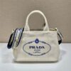 Replica Prada Canapa 2way Hand tote bag 1BG439 Blue 11