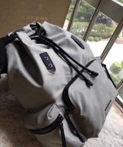 Replica  Burberry The Large Rucksack Backpack in grey Technical Nylon