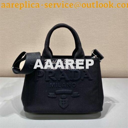 Replica Prada Canapa 2way Hand tote bag 1BG439 all black