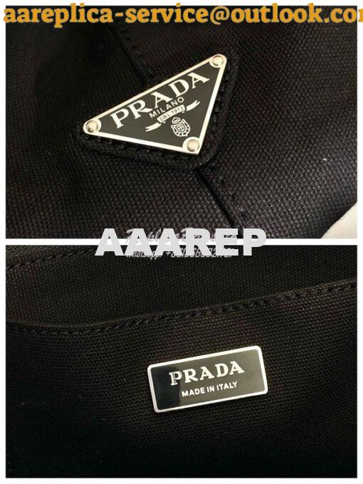 Replica Prada Canapa 2way Hand tote bag 1BG439 all black 9