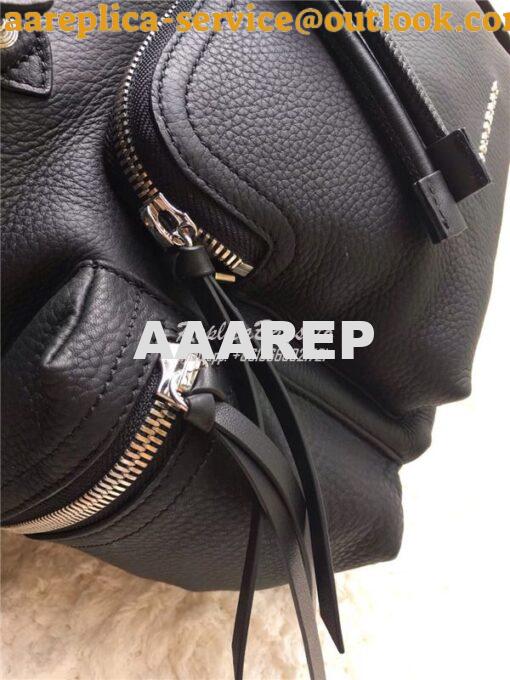 Replica Burberry The Medium Rucksack in black Deerskin with Resin Chai 5