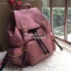 Replica Burberry The Medium Rucksack in black Deerskin with Resin Chai 14