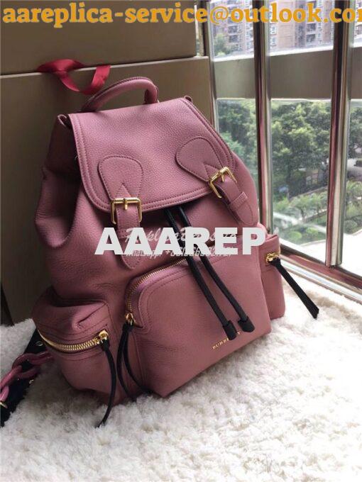 Replica Burberry The Medium Rucksack in blossom pink Deerskin with Res