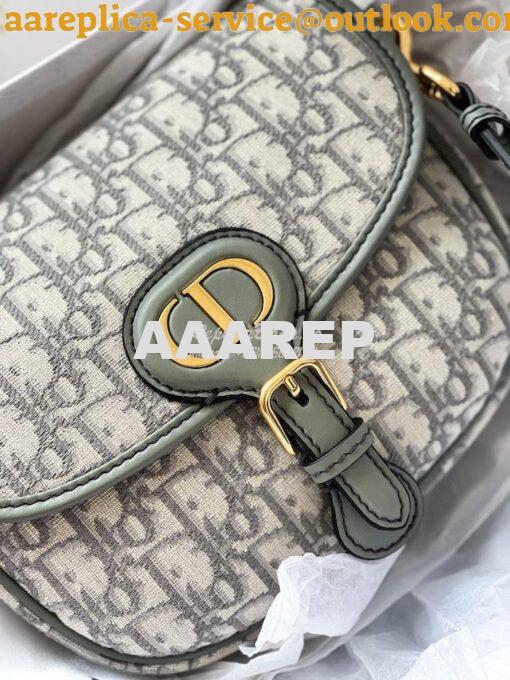 Replica Dior Bobby Bag in Gray Oblique Jacquard Canvas M9319U 4