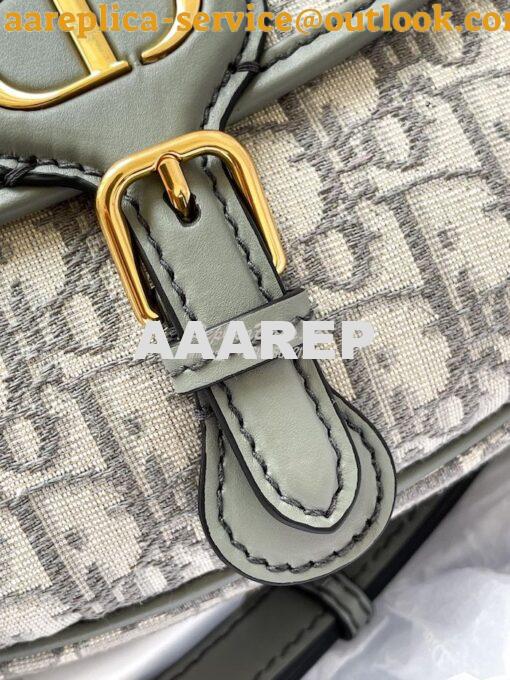 Replica Dior Bobby Bag in Gray Oblique Jacquard Canvas M9319U 9