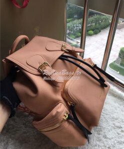 Replica Burberry The Medium Rucksack in pale apricot Deerskin with Res 2