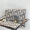 Replica Dior Medium Lady D-Lite Bag Rose Des Vents Houndstooth Embroid 12