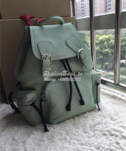 Replica Burberry The Medium Rucksack in spearmint Deerskin with Resin