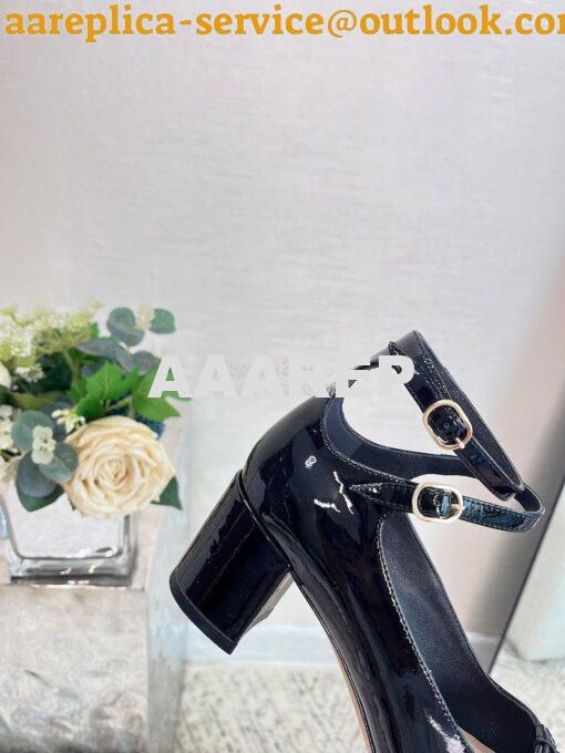 Replica Dior Aime Ballet Pump Black Patent Calfskin KCB805 13