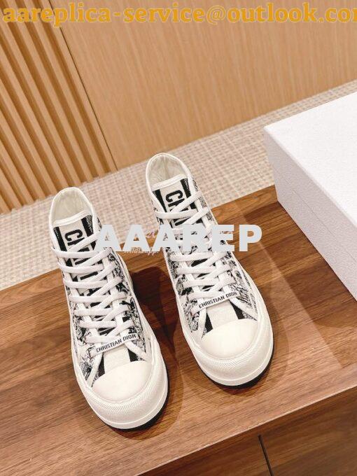 Replica Dior Walk'n'Dior High-top Platform Sneaker KCK382P T06