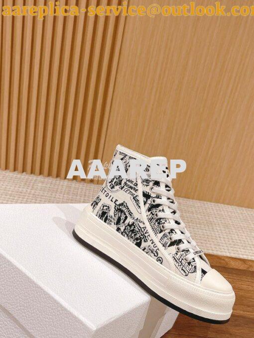 Replica Dior Walk'n'Dior High-top Platform Sneaker KCK382P T06 2