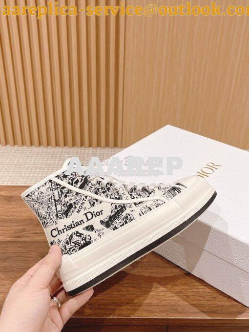 Replica Dior Walk'n'Dior High-top Platform Sneaker KCK382P T06 5