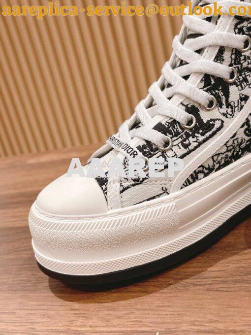 Replica Dior Walk'n'Dior High-top Platform Sneaker KCK382P T06 7