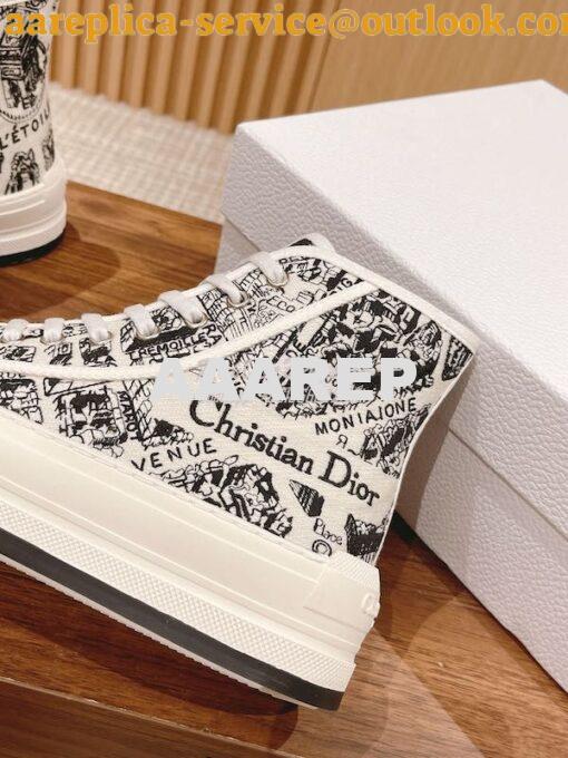 Replica Dior Walk'n'Dior High-top Platform Sneaker KCK382P T06 9