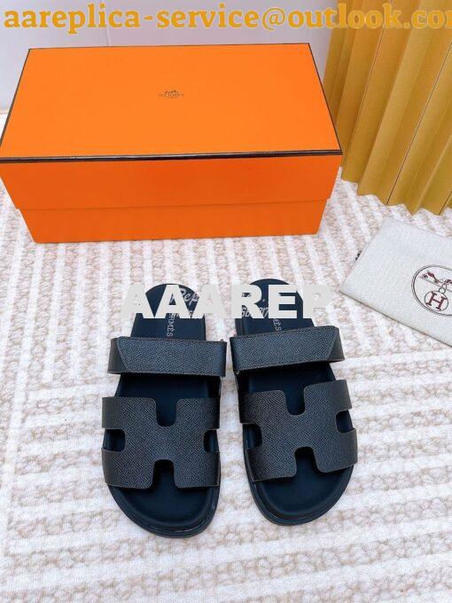 Replica Hermes Chypre Sandal in Epsom Leather H222297Z ii 2