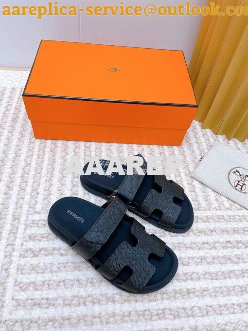 Replica Hermes Chypre Sandal in Epsom Leather H222297Z ii 4