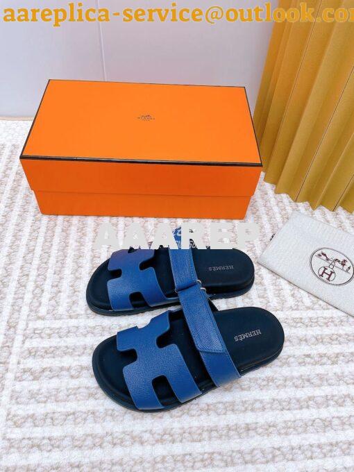 Replica Hermes Chypre Sandal in Epsom Leather H222297Z ii 19