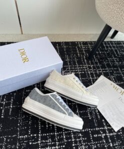 Replica Dior Walk'n'Dior Platform Sneaker Calfskin Textured with Dior