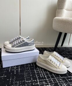 Replica Dior Walk'n'Dior Platform Sneaker Calfskin Textured with Dior 2