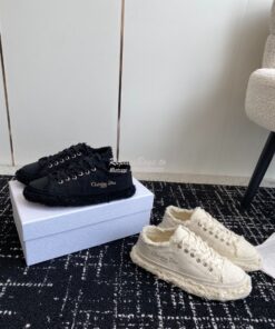 Replica Dior D-Blaze Sneaker Fringed Cotton Canvas KCK405