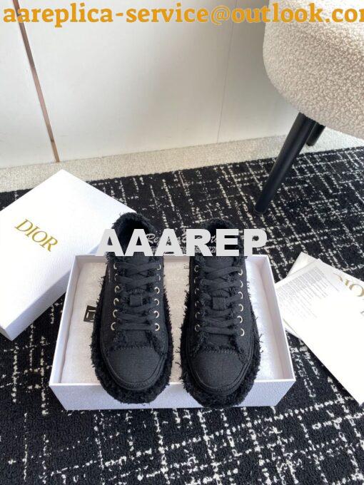 Replica Dior D-Blaze Sneaker Fringed Cotton Canvas KCK405 11