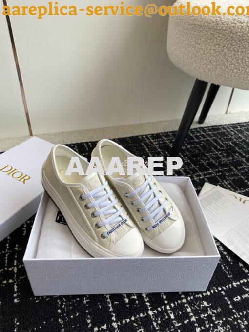 Replica Dior Walk'n'Dior Platform Sneaker Calfskin Textured with Dior 17