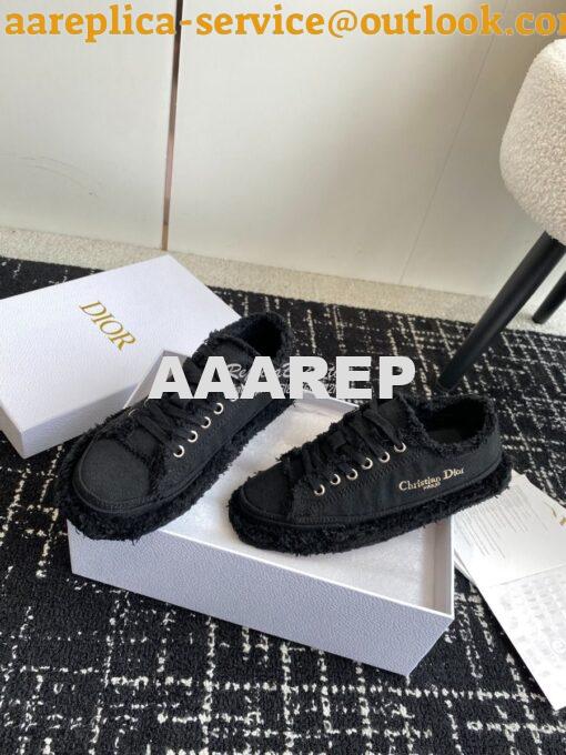 Replica Dior D-Blaze Sneaker Fringed Cotton Canvas KCK405 17